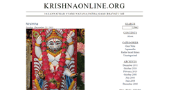 Desktop Screenshot of krishnaonline.org