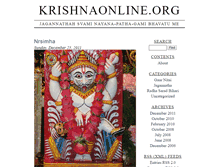 Tablet Screenshot of krishnaonline.org